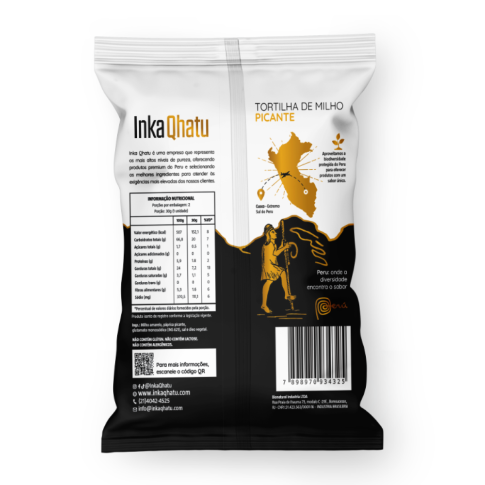 Chips de Tortilha de Milho Picante | 50g