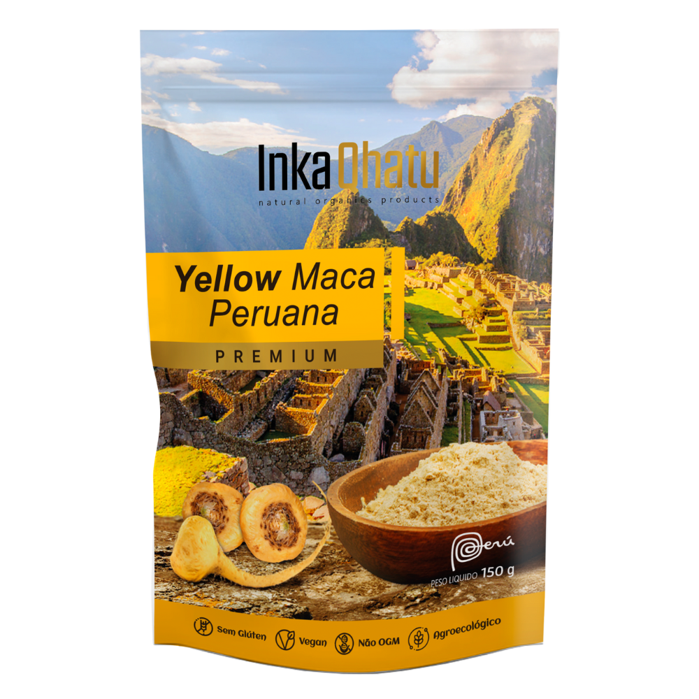 Yellow Maca Peruana em Pó 100% Pura | 150g | Premium | Direto dos Andes