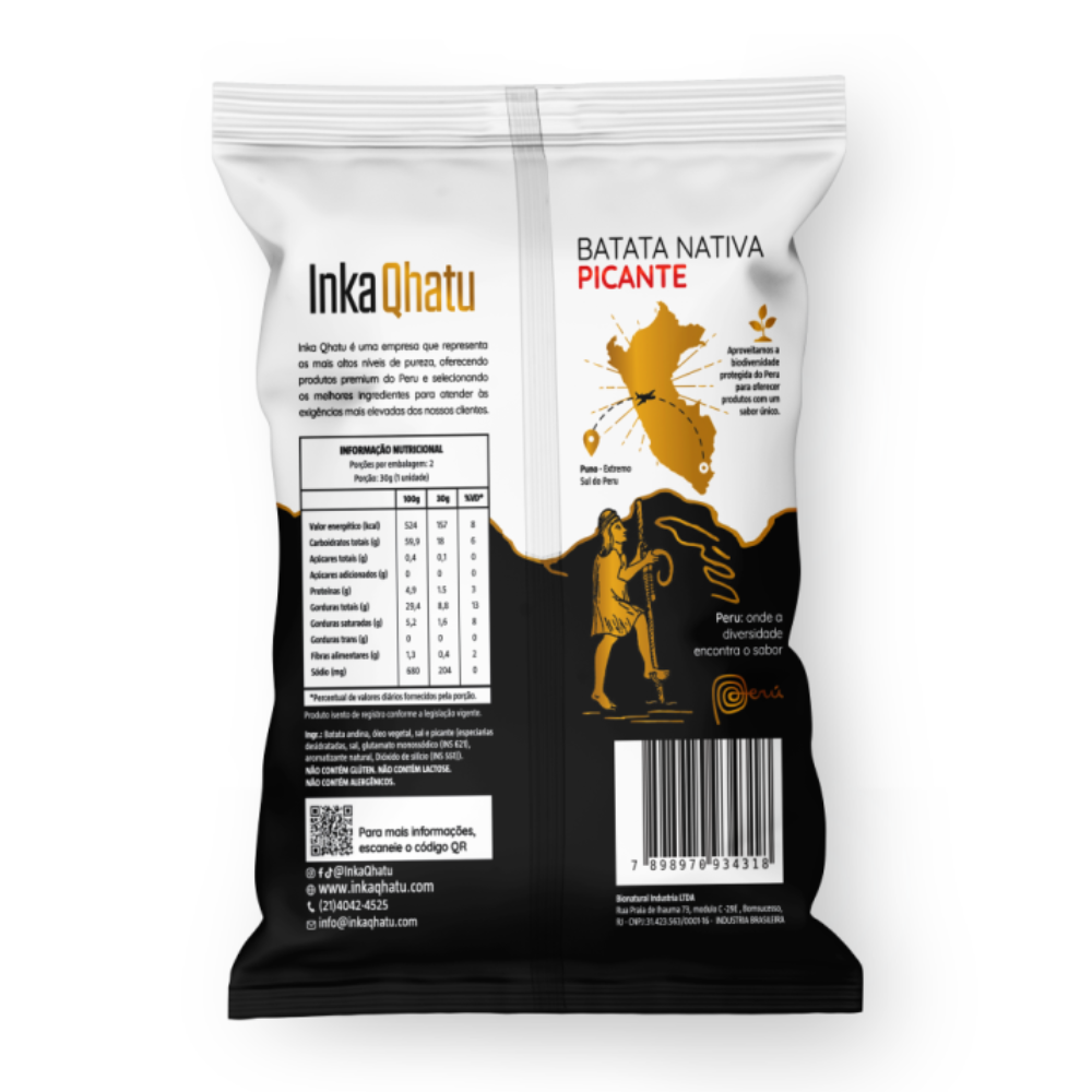 Chips de Batata Nativa Picante | 50g