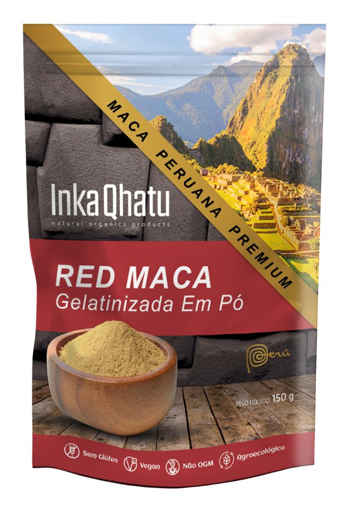 Red Maca Peruana Gelatinizada em Pó 100% Pura | 150g | Premium | Direto dos Andes