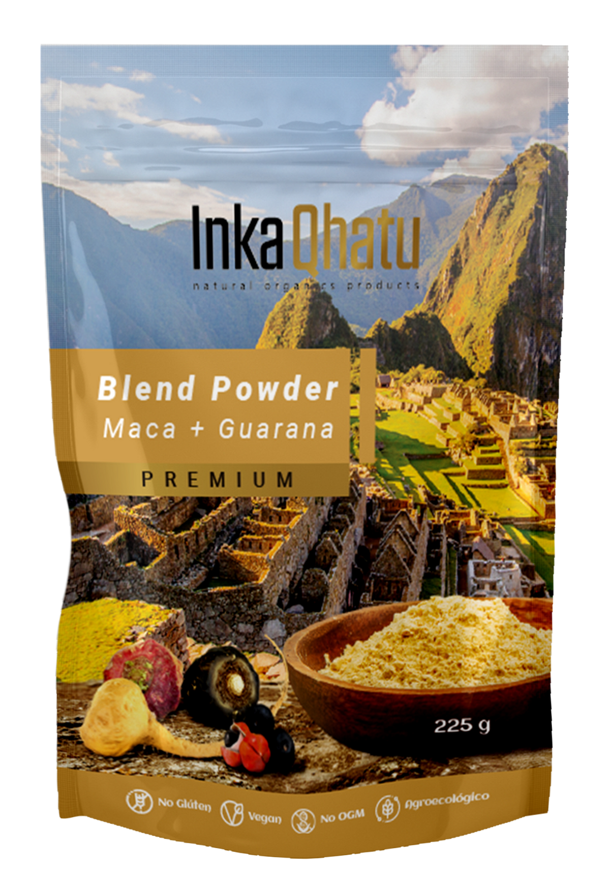 Blend Powder Maca + Guaraná em Pó 100% Pura | 225g | Premium