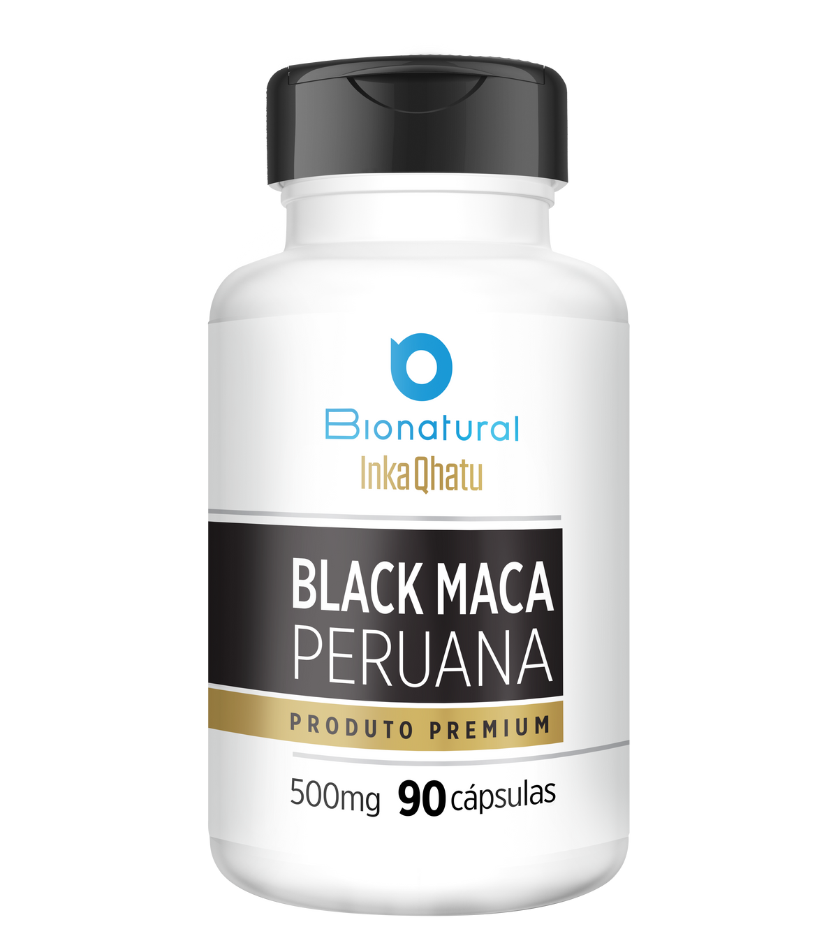 Black Maca Peruana em Cápsula 100% Pura | 500mg | 90 Cápsulas | Premium
