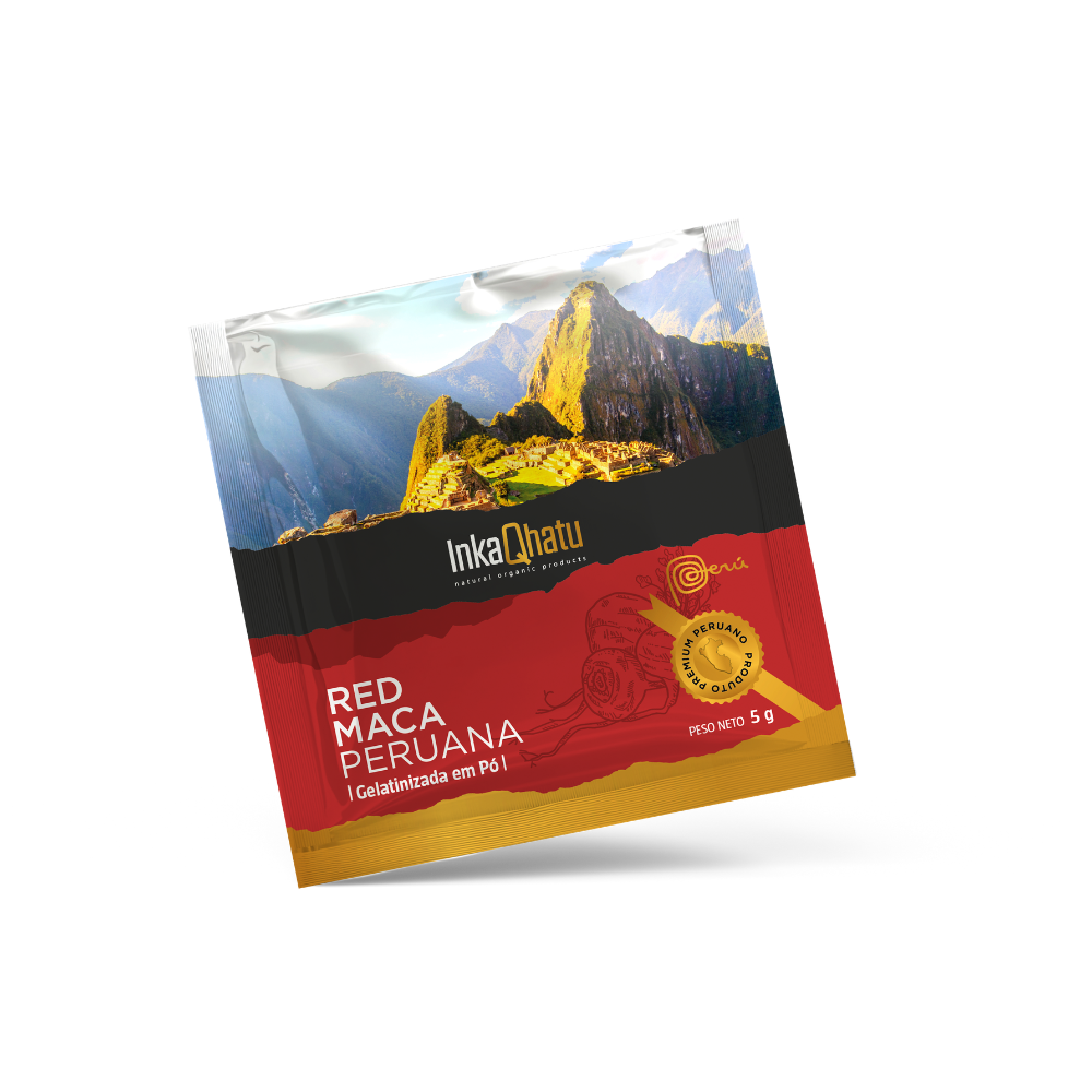 Red Maca Peruana Gelatinizada em Pó 100% Pura | 75g | 15 Sachês | Premium | Direto dos Andes
