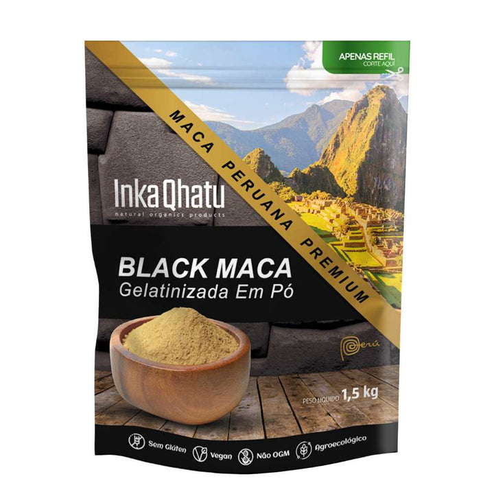 Polvo de maca negra 100% pura | 1,5 kilos | Prima | Directamente desde los Andes