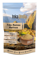 Tres raíces nativas | Jengibre | Cúrcuma | Maca Negra Peruana | 80 gramos | De primera calidad