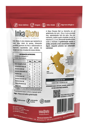 Polvo gelatinizado de maca roja peruana 100% pura | 150 gramos | Prima | Directamente desde los Andes