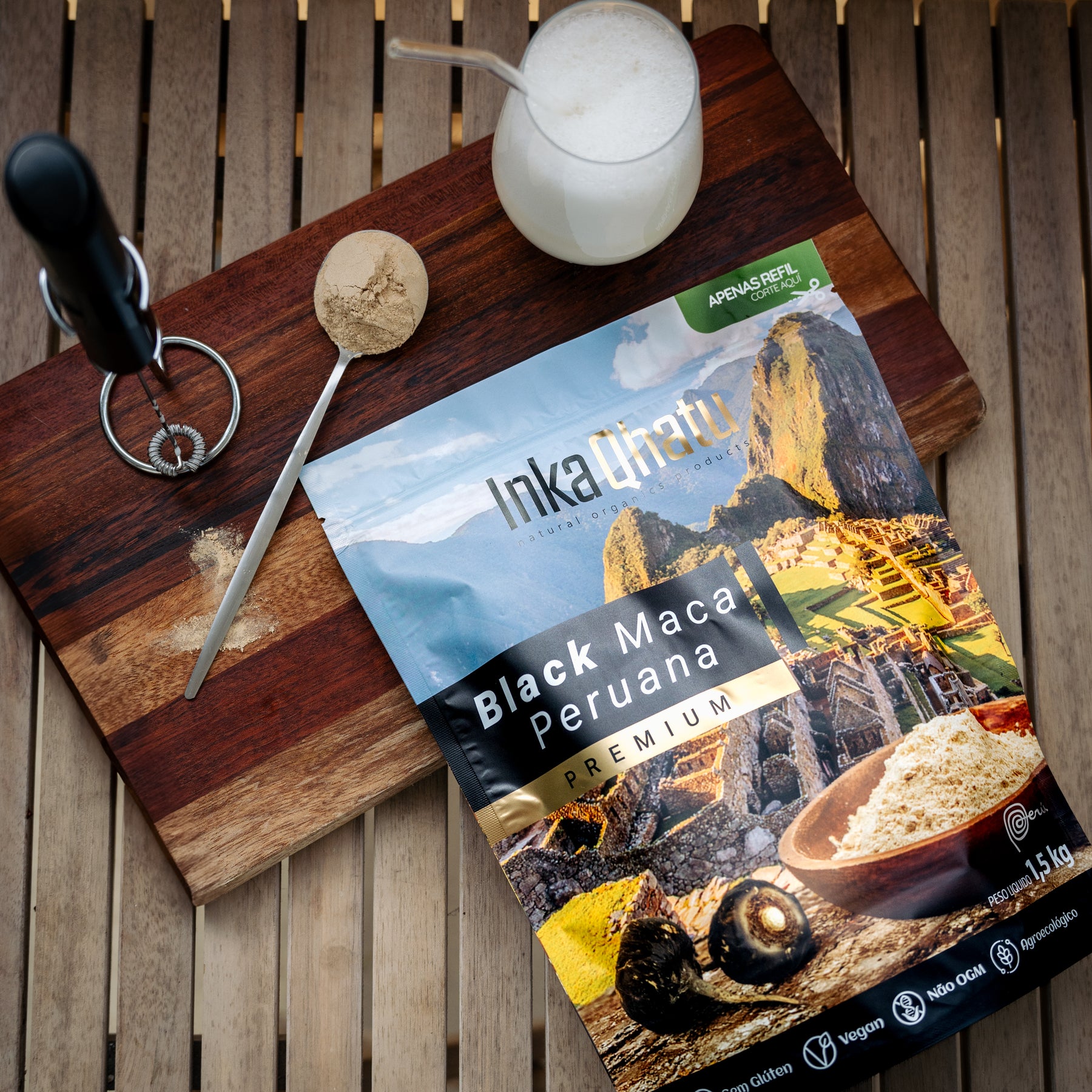 Polvo de maca negra peruana 100% pura | 1,5 kilos | Prima | Directamente desde los Andes