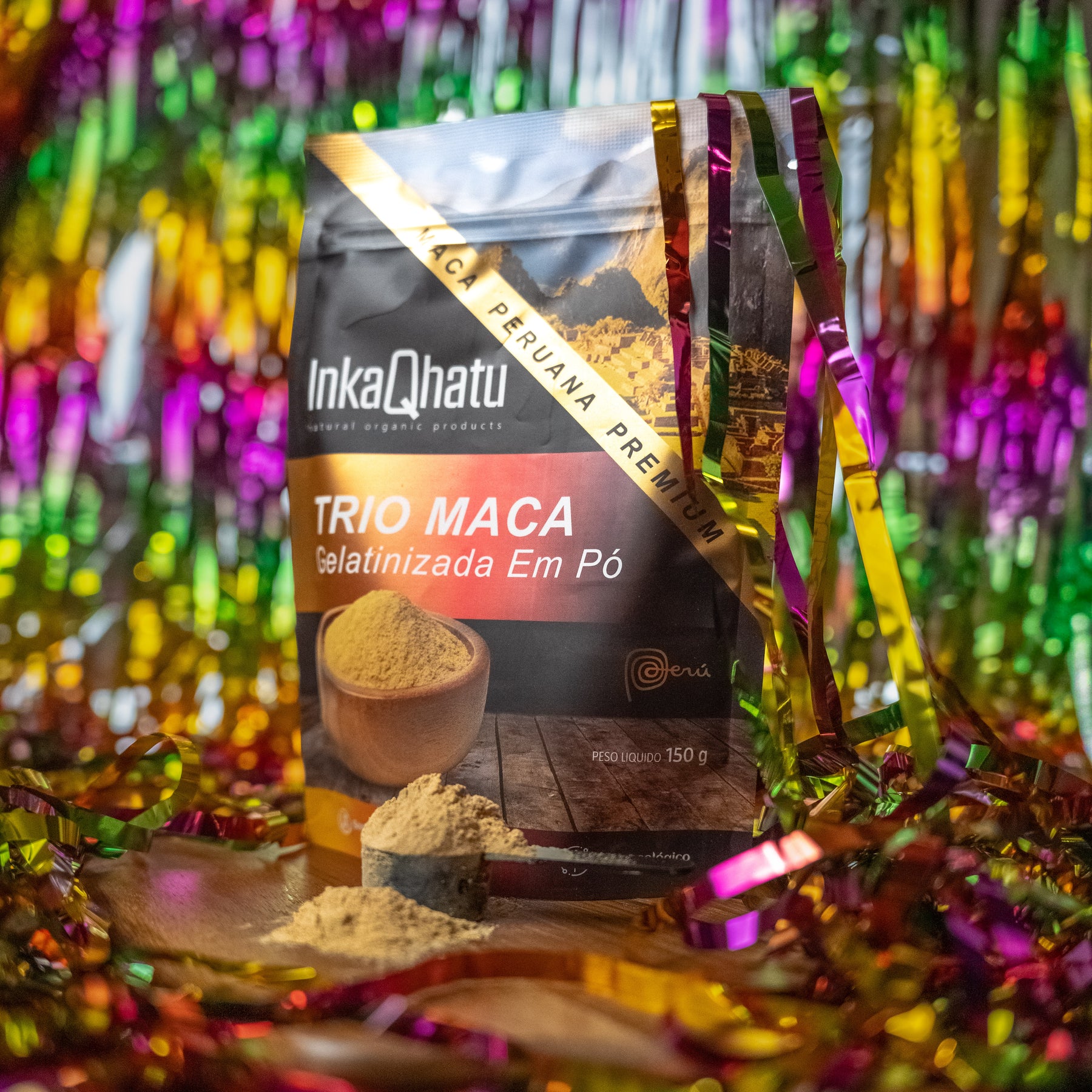 Trio Maca Peruana Gelatinizada em Pó 100% Pura | 150g | Blend Preta, Vermelha e Amarela