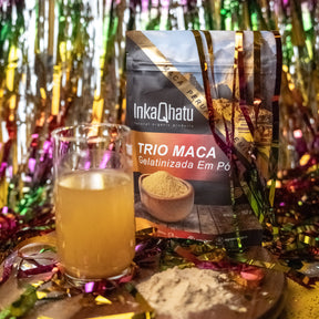 Trio Maca Peruana Gelatinizada em Pó 100% Pura | 150g | Blend Preta, Vermelha e Amarela