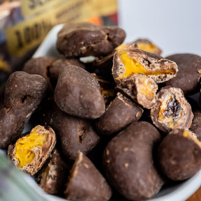 Drágeas de abacaxi com chocolate 52% cacau adoçado com açúcar de cana integral| 85g