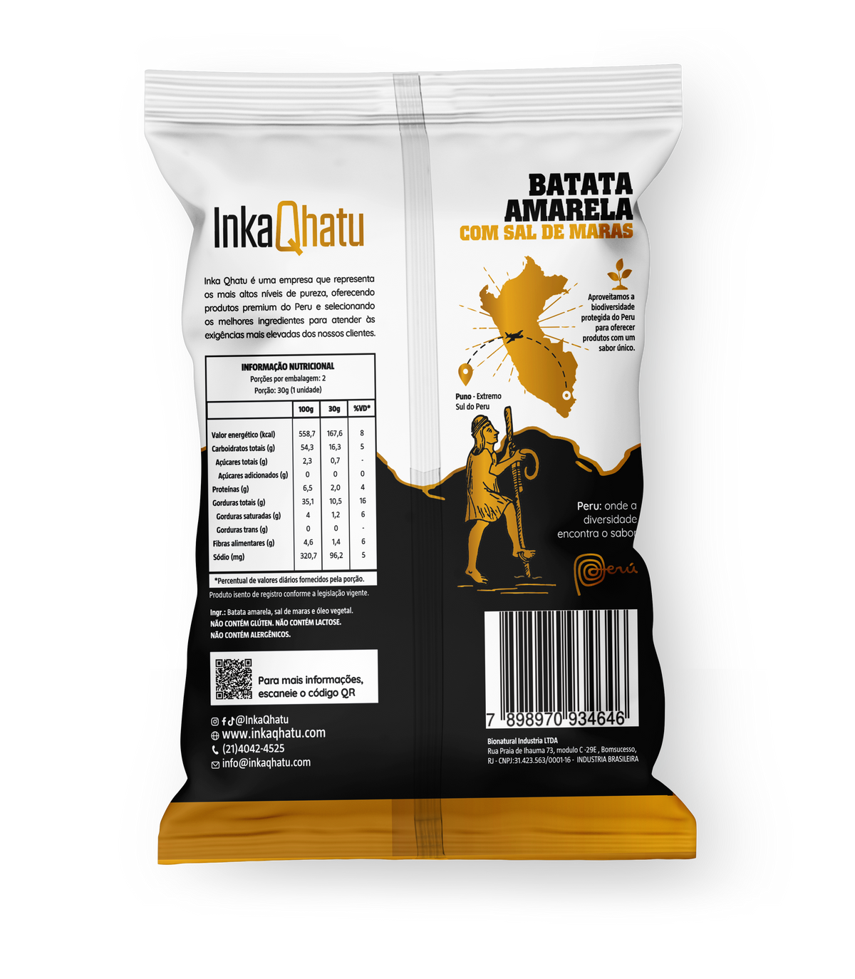 Chips de Batata Amarela com Sal de Maras | 50g