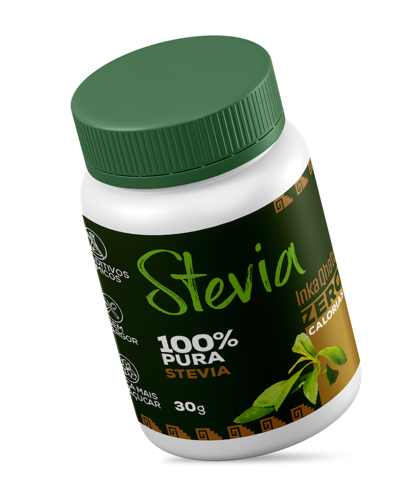 Stevia 100% Pura, sem sabor residual amargo